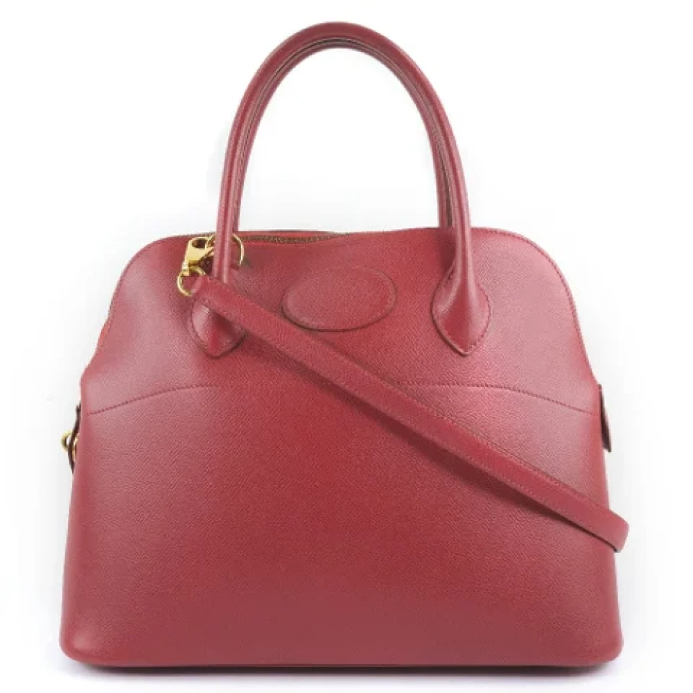 Hermès Vintage Pre-owned Leather handbags Red Dames
