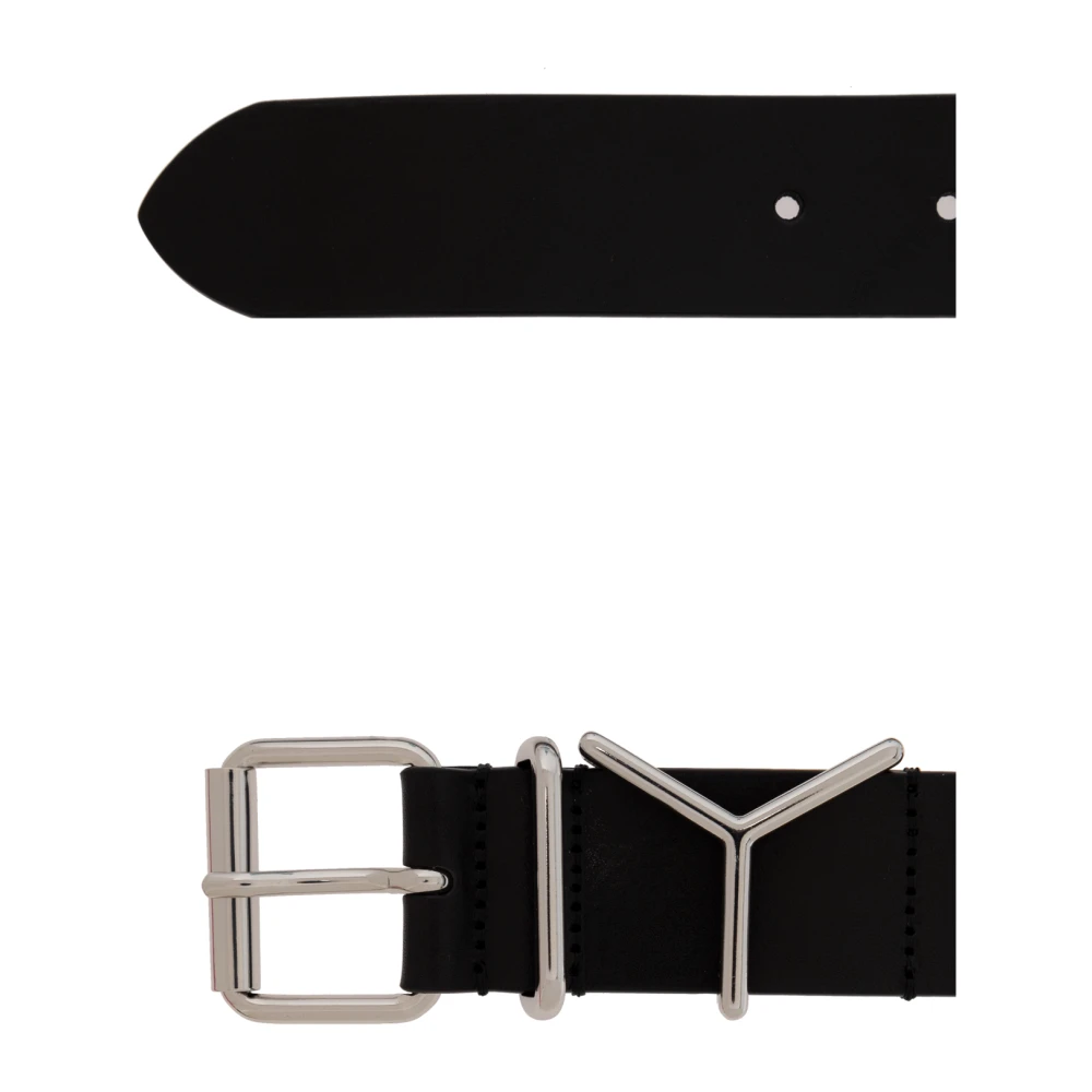Y Project Leren riem Black Dames