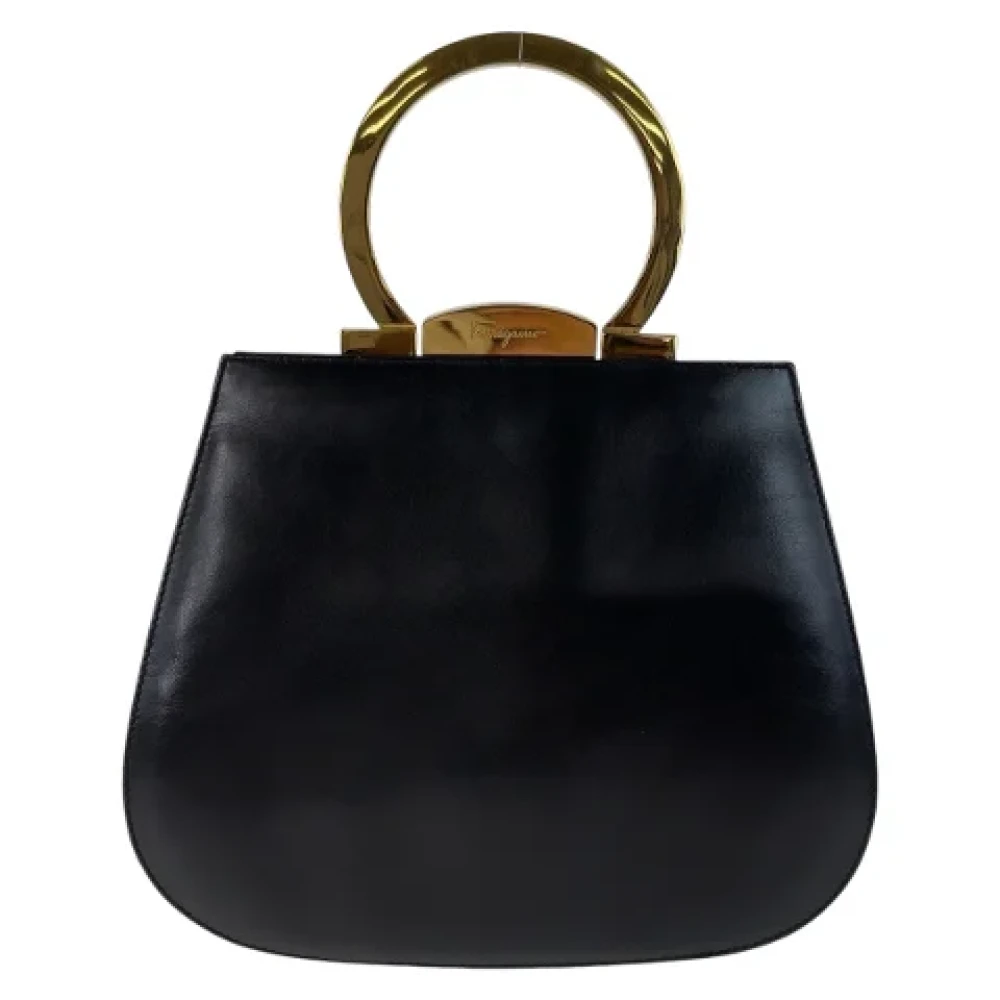 Salvatore Ferragamo Pre-owned Fabric handbags Black Dames