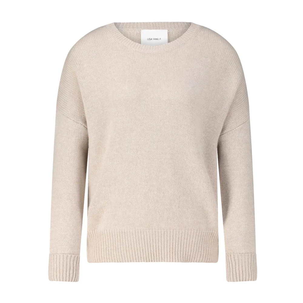 Lisa Yang Kasjmier Mila Trui Beige Dames
