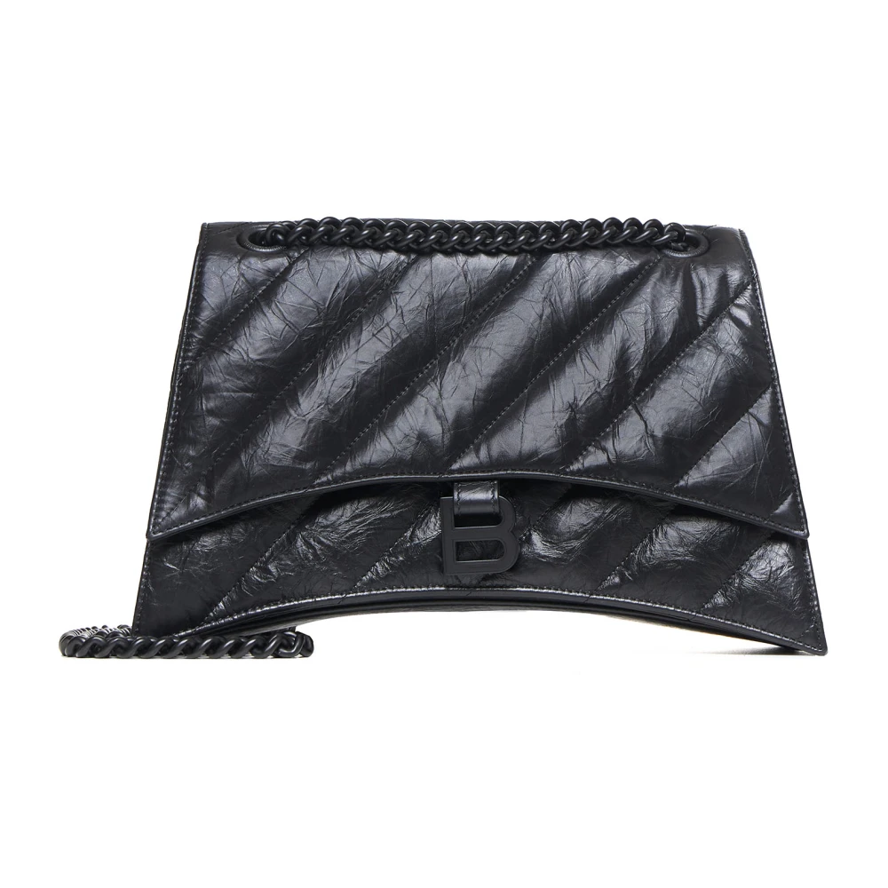 Balenciaga Gewatteerde Leren Schoudertas Zwart Black Dames