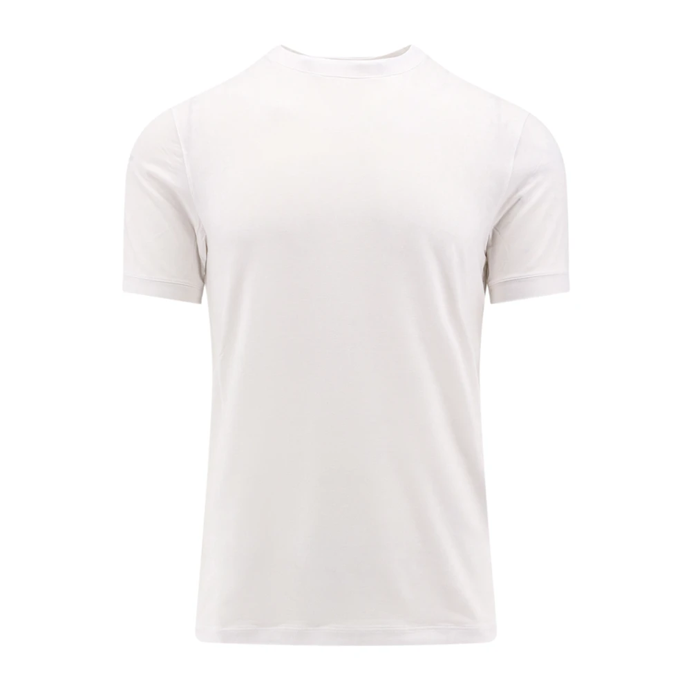 Giorgio Armani Men's White T-Shirts Elasticized Short Sleeve - T-Shirts - 4XL - Tops