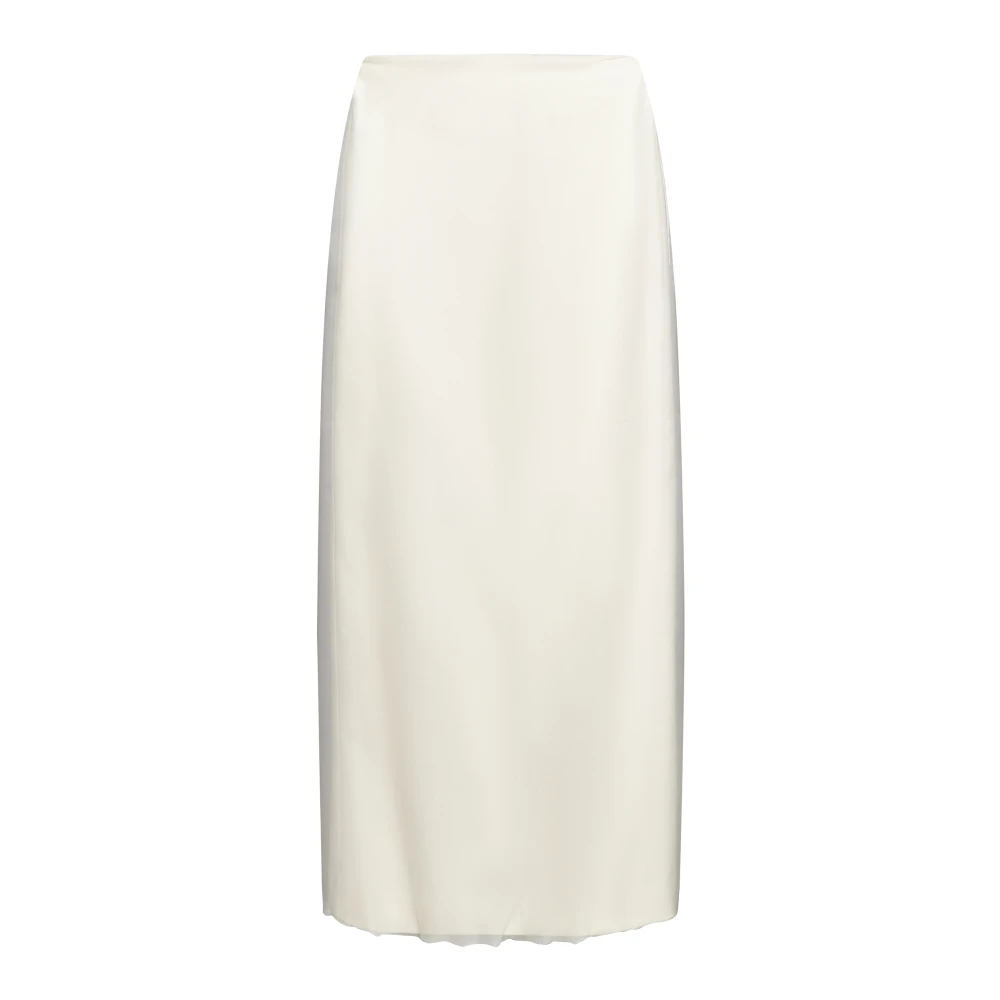 Blanca Vita Witte Pencil Midi Rok White Dames