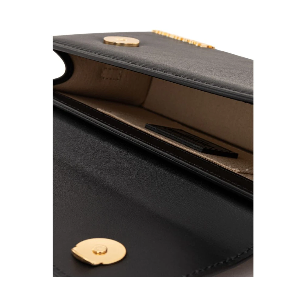Jacquemus Elegante Zwarte Lederen Handtas Black Dames