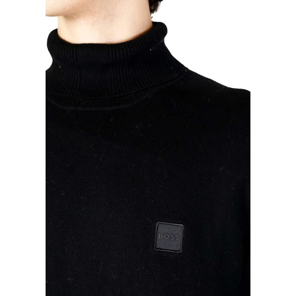 Hugo Boss Mannen Trui Herfst Winter Collectie Black Heren