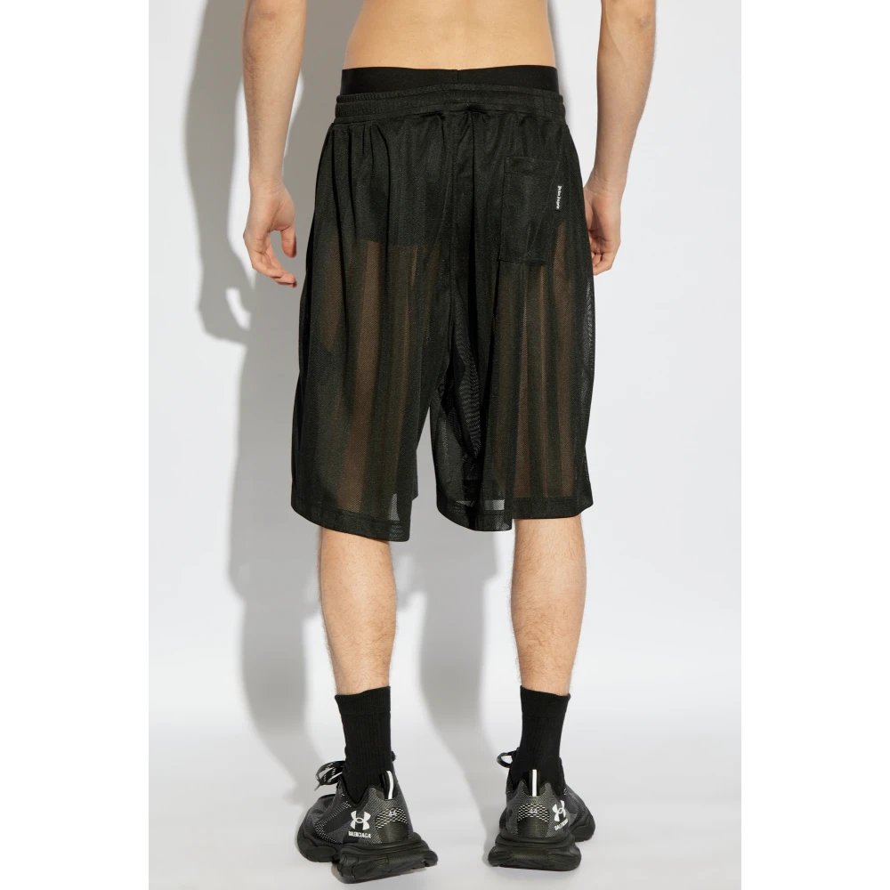 Palm Angels Logo shorts Black Heren