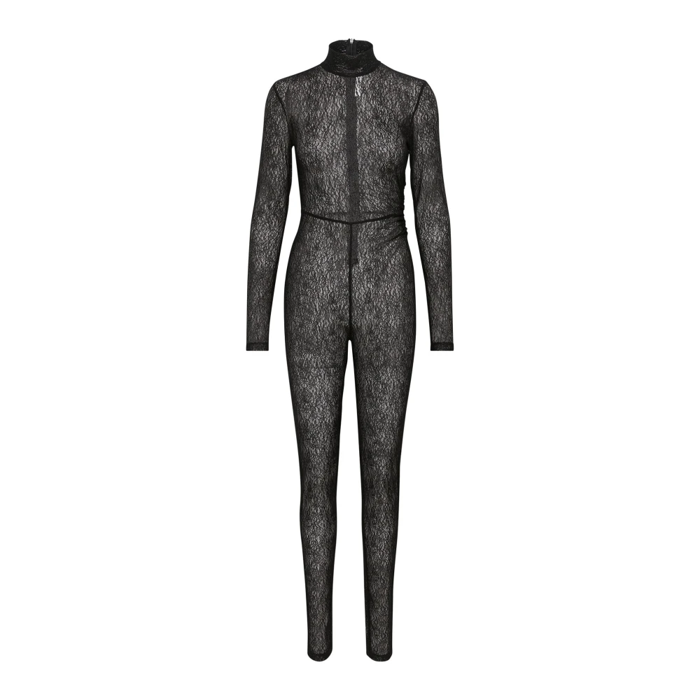 Gestuz Zwart Jumpsuit Broek Elegant Slim-Fit Black Dames