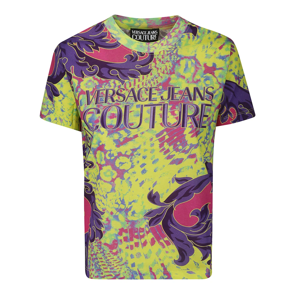 Versace Jeans Couture Stijlvolle R Placed T-Shirt Multicolor
