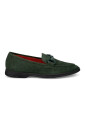 mocassin-en-daim-vert