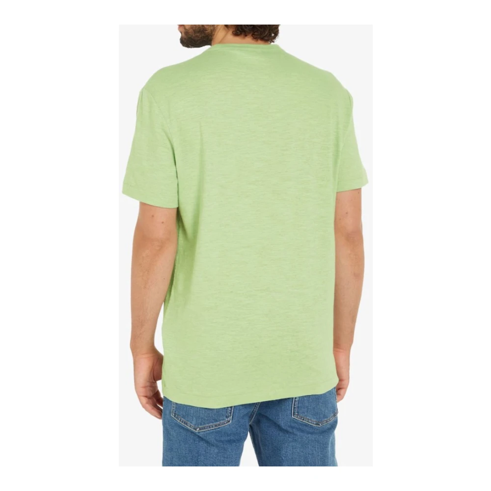 Calvin Klein Katoen Linnen Heren T-shirt Green Heren