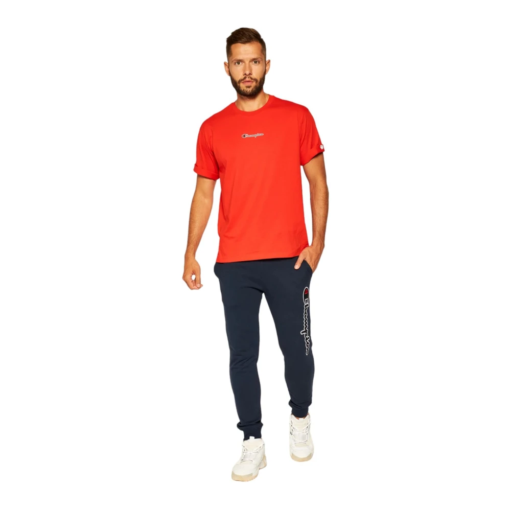 Champion Korte Mouw T-shirt Red Heren
