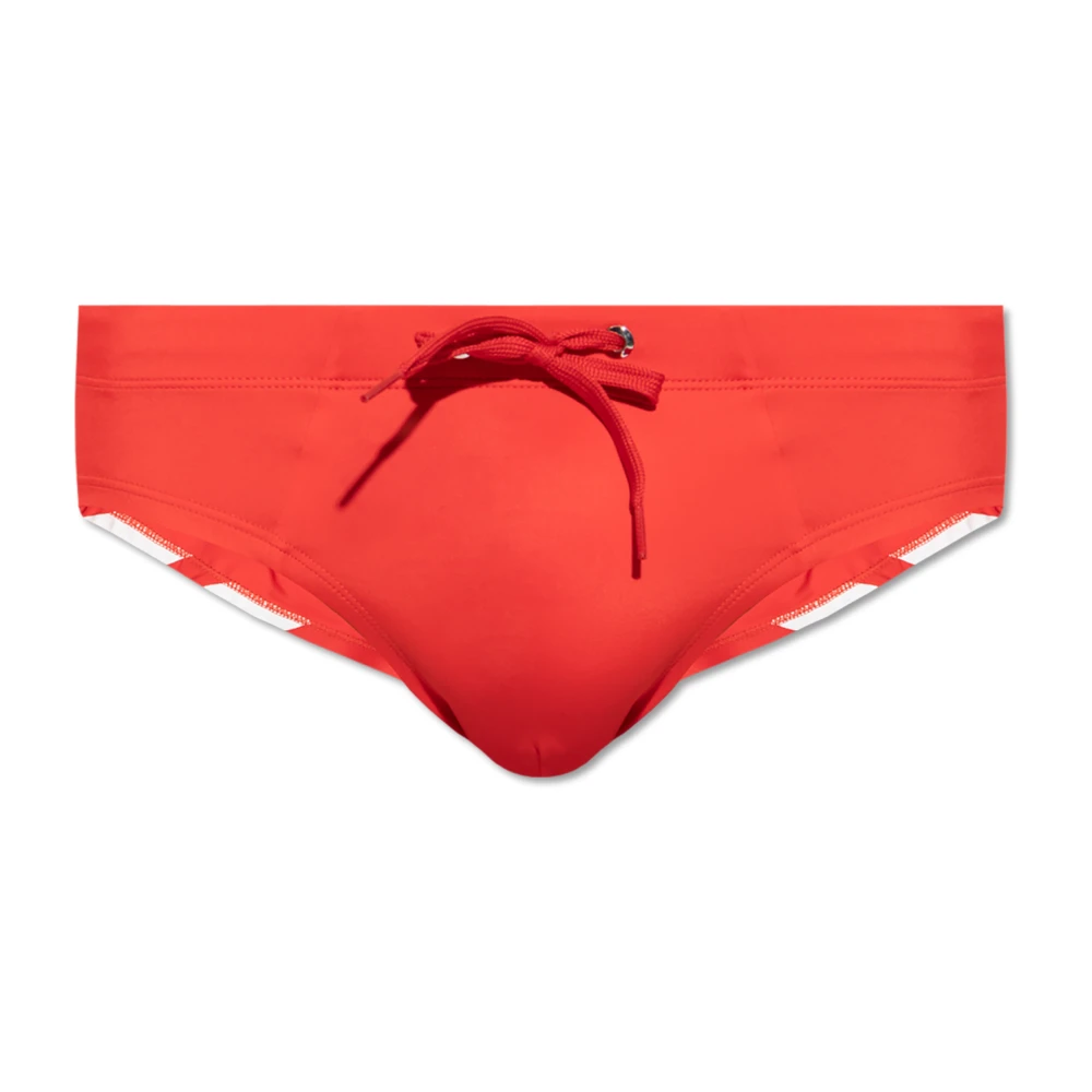 Red Uomo Diesel Costumi Da Bagno, Rosso,, Swimwear, Extra Grande