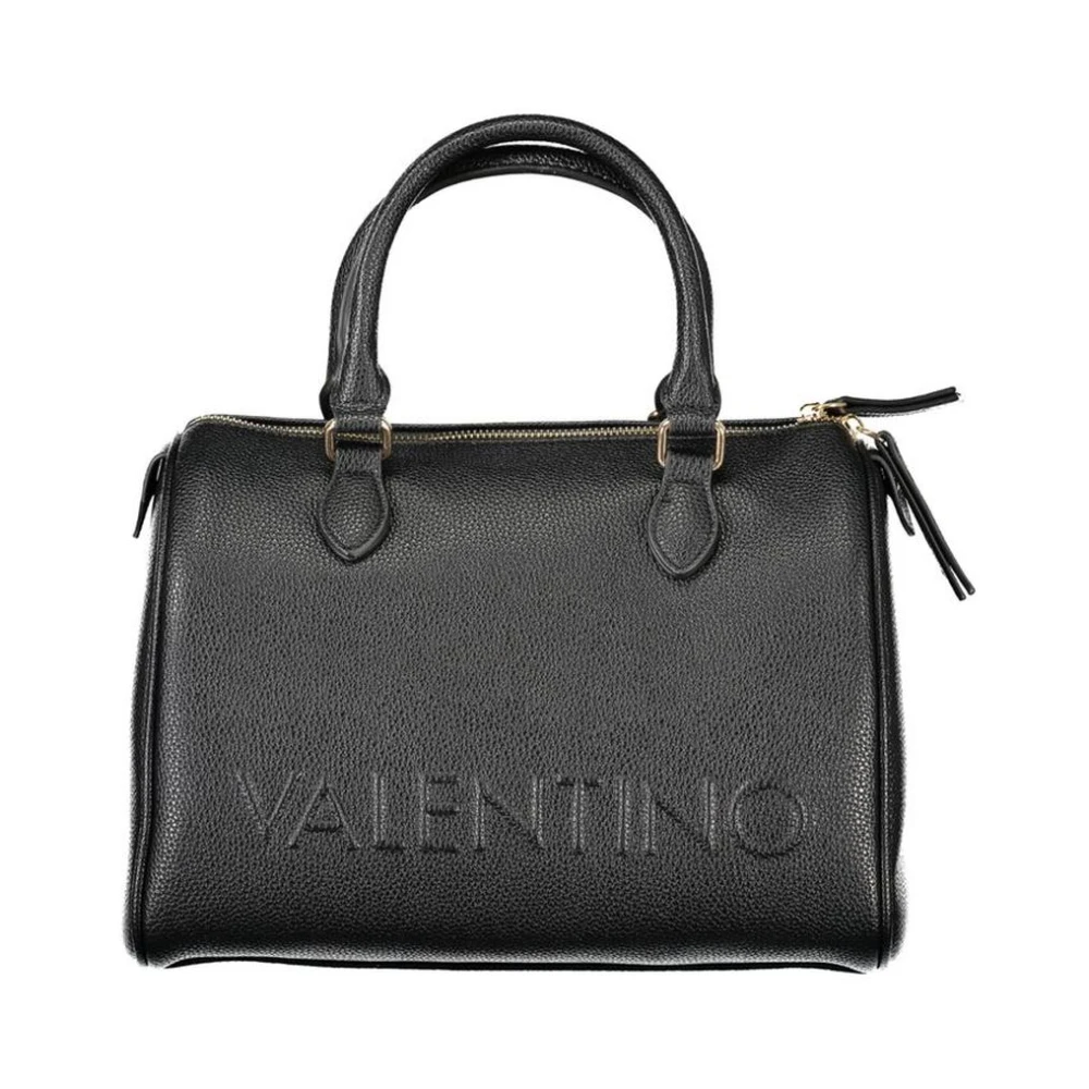 Valentino Polyethylene Handbag With Adjustable Strap And Internal Pocket - Female - Handbags - Black - One Size - Bags