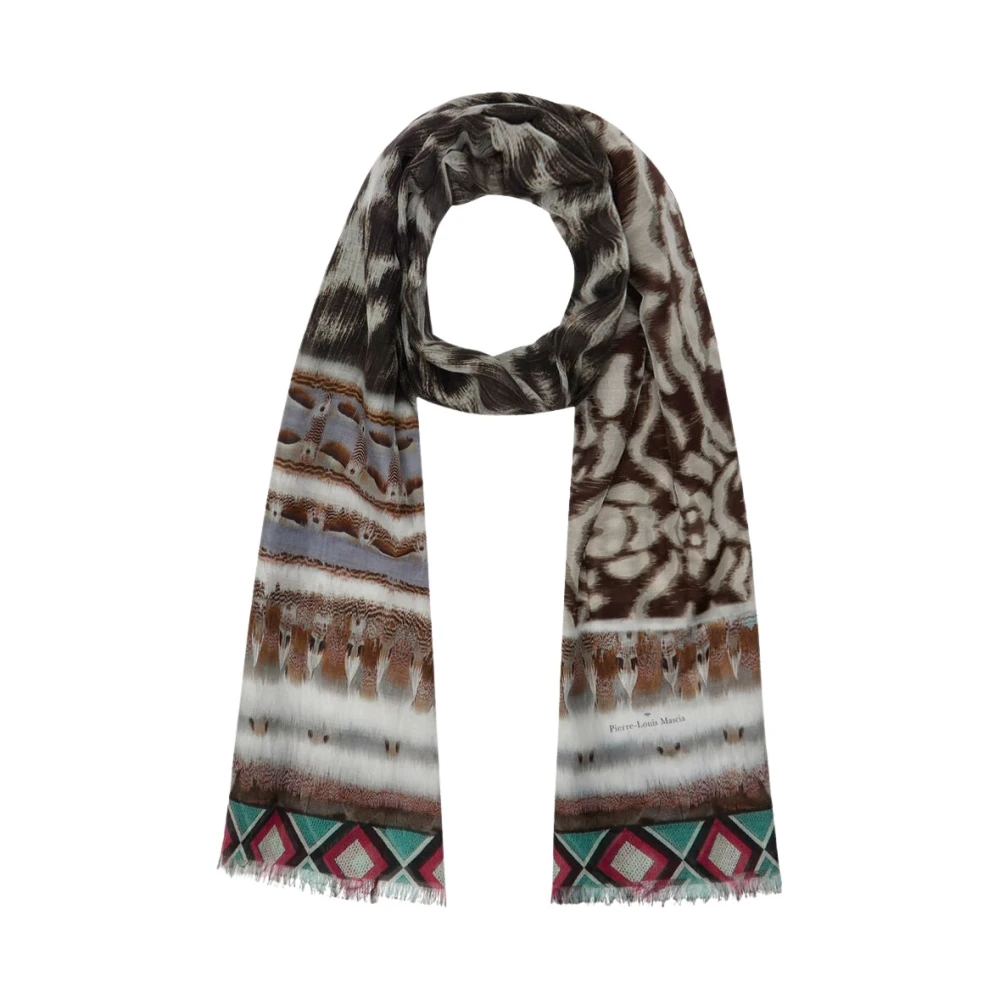 Pierre-Louis Mascia Multicolor Silk Scarves, Female, One Size, Hawnbci Scarf