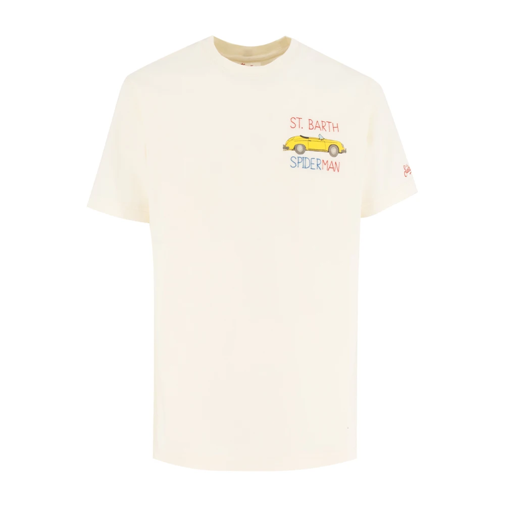 MC2 Saint Barth Katoenen T-shirt met voorprint White Heren