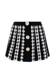 Geborduurde stretch viscose blend rok