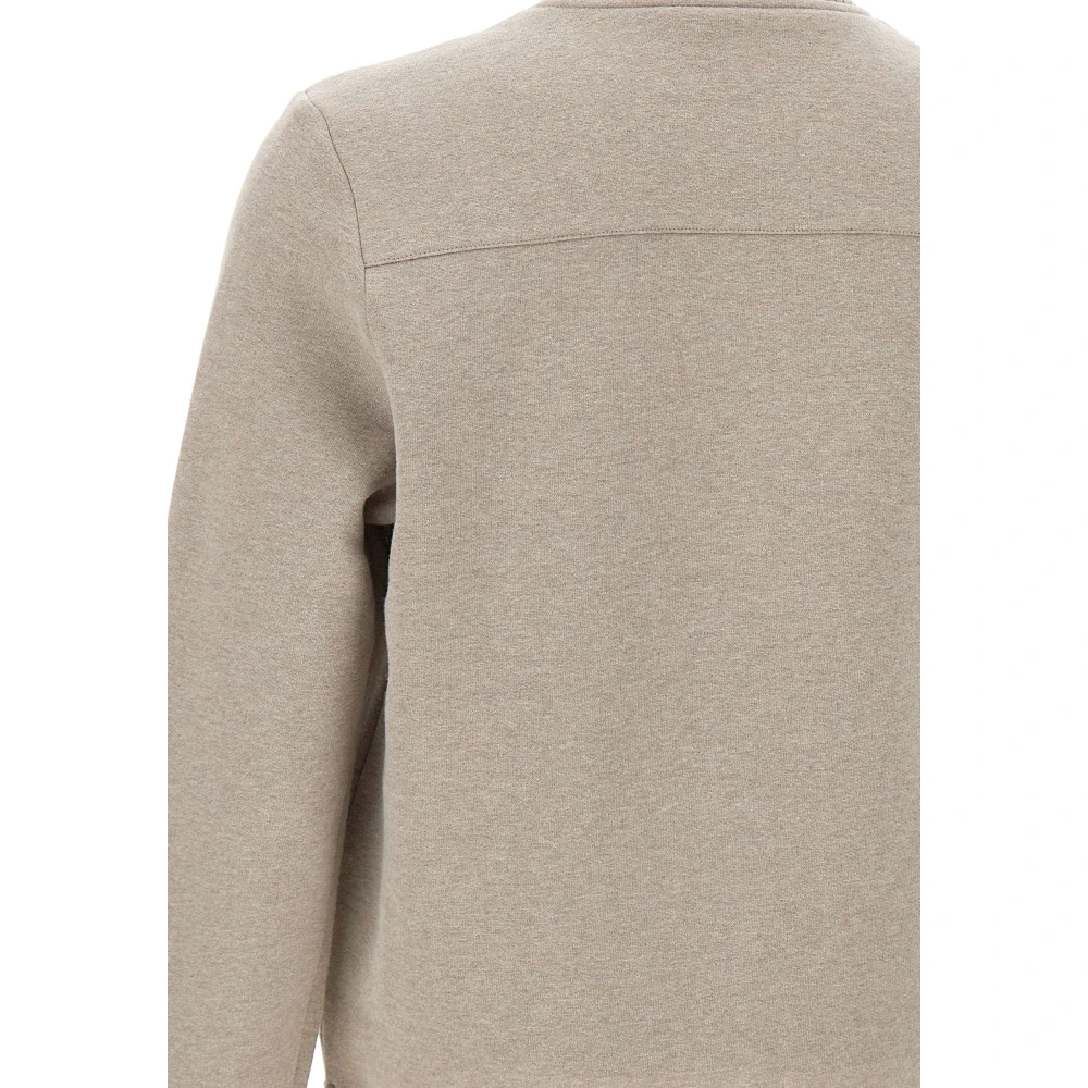 Gran Sasso Sand Fleece Sweater Sartorial Collection Beige Heren