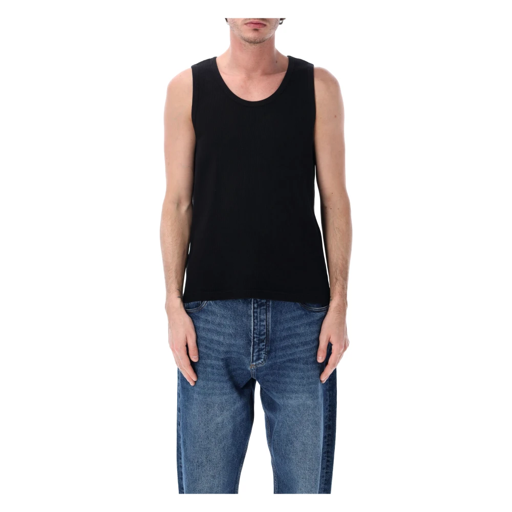 Studio Nicholson Hombre Negro Camisetas, Talla: L