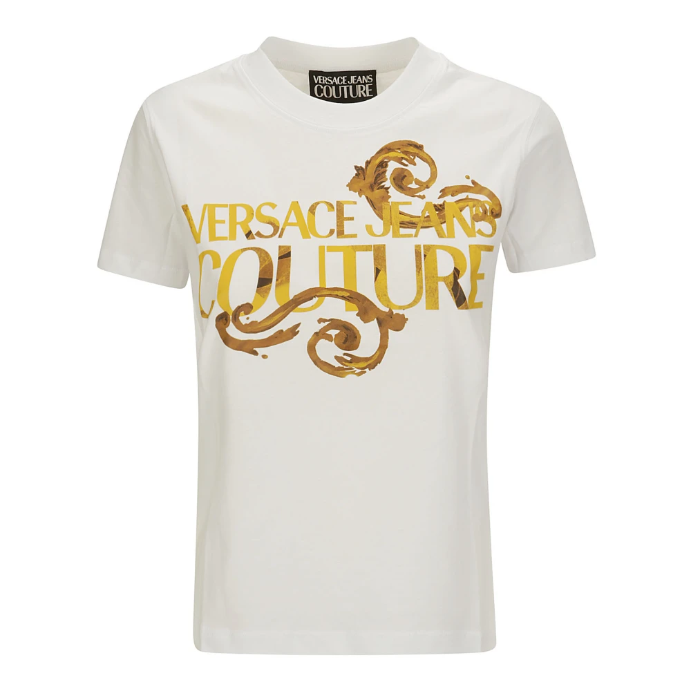 Versace Jeans Couture Grafische T-shirts en Polos in Wit White