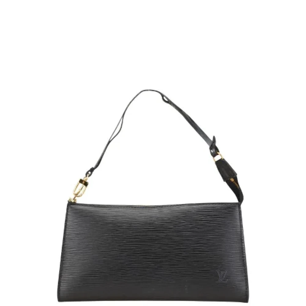 Louis Vuitton Vintage Pre-owned Leather clutches Black Dames