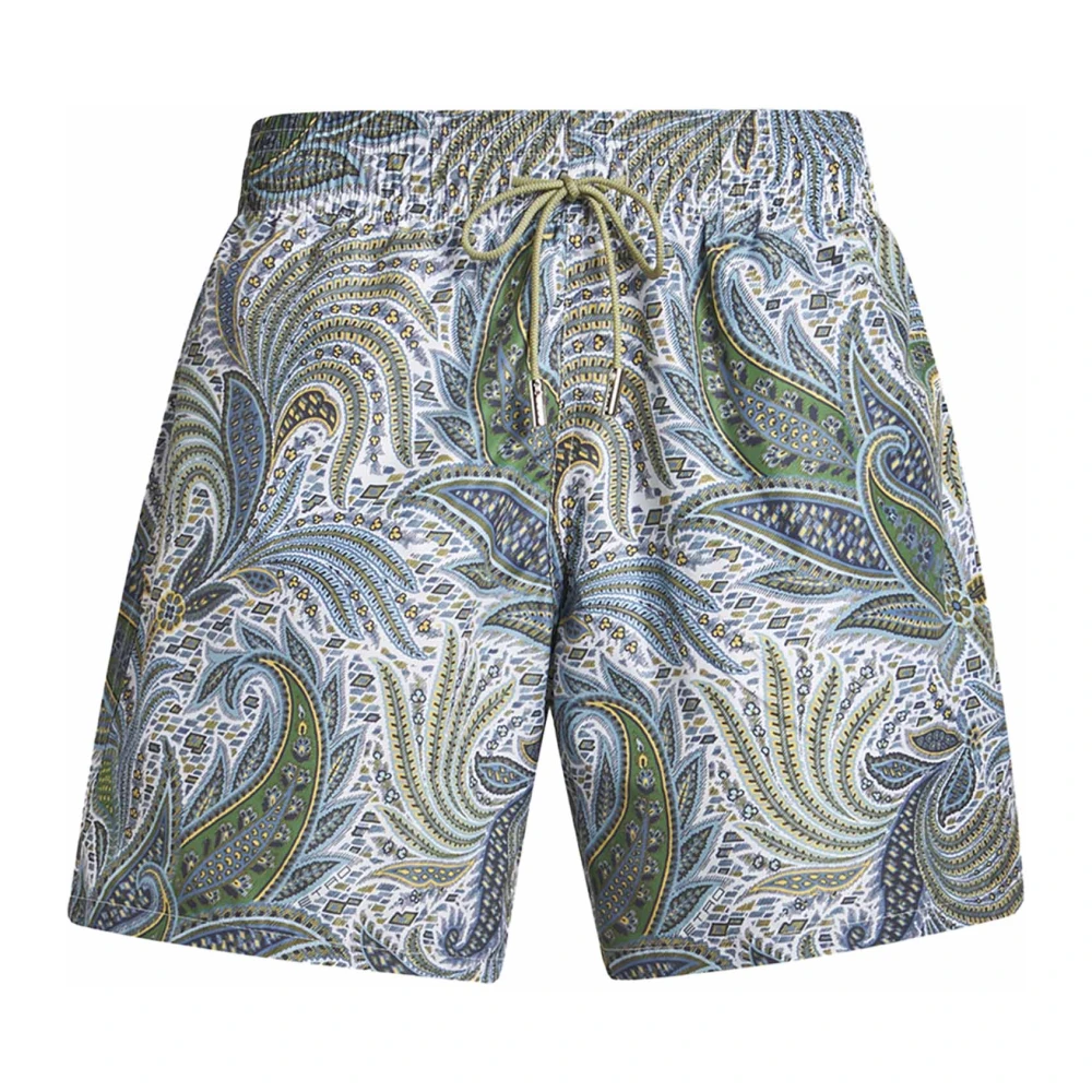 ETRO Blauwe Paisley Zwembroek Blue Heren
