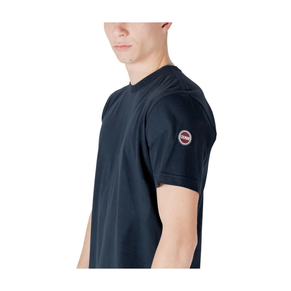 Colmar Blauw Katoenen T-shirt voor Mannen Blue Heren
