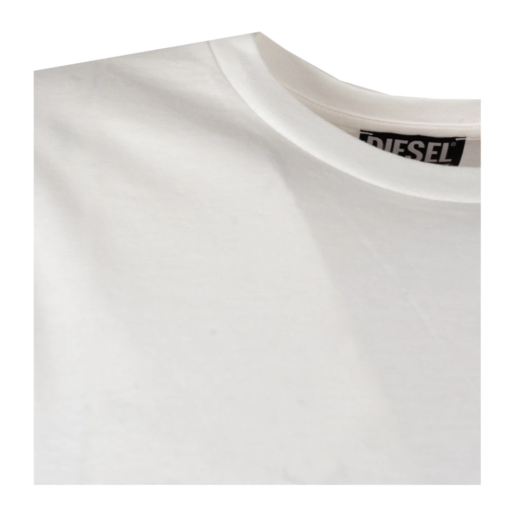 Diesel Klassieke Ronde Hals T-Shirt White Heren