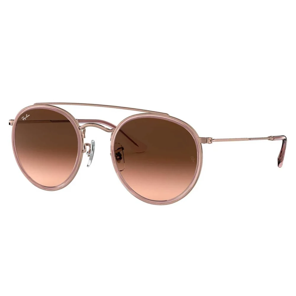 Ray-Ban Unisex Brown Sunglasses, 51 Mm, Round Double Bridge Sunglasses