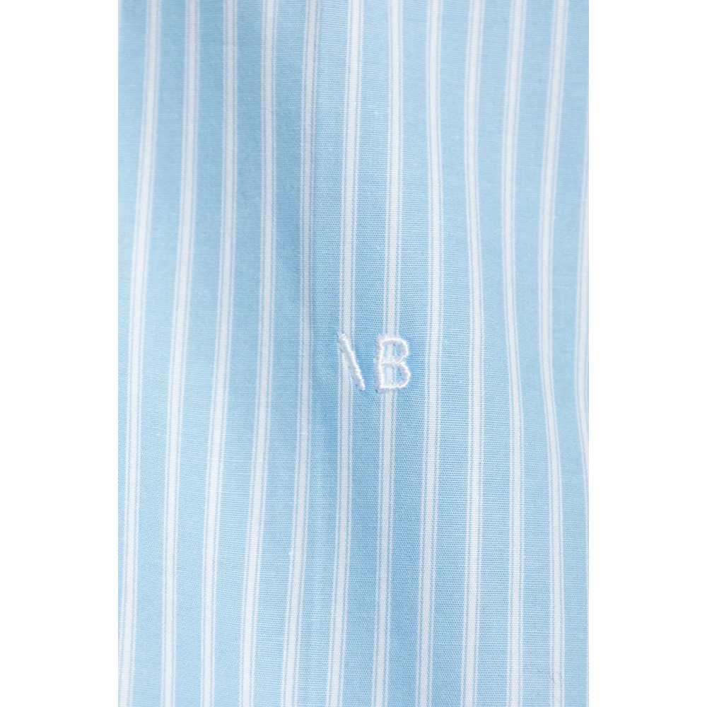 Victoria Beckham Gestreept patroon overhemd Blue Dames