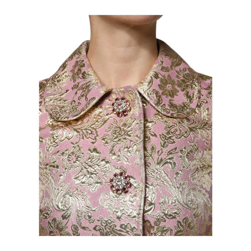 Dolce & Gabbana Brokaatjas Model Jkt3288 Multicolor Dames
