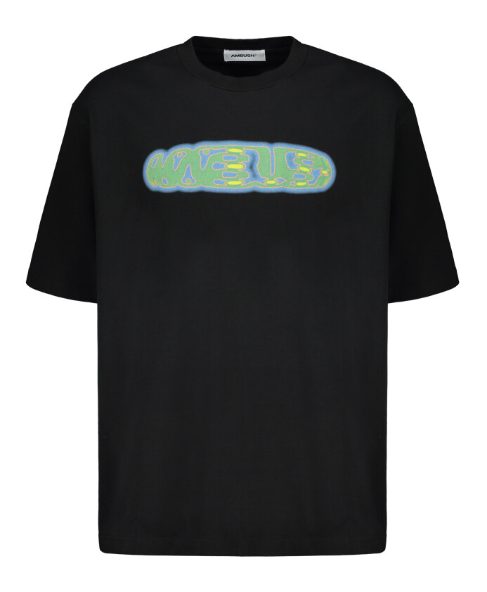 t-shirt-en-coton-col-cotele-imprime-devant