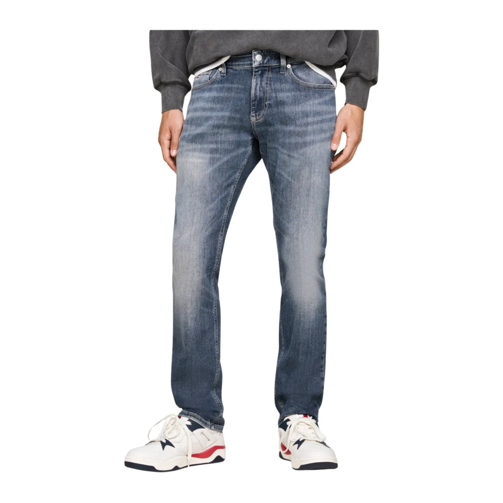 TOMMY JEANS Slim fit jeans SCANTON SLIM met gestempeld logo