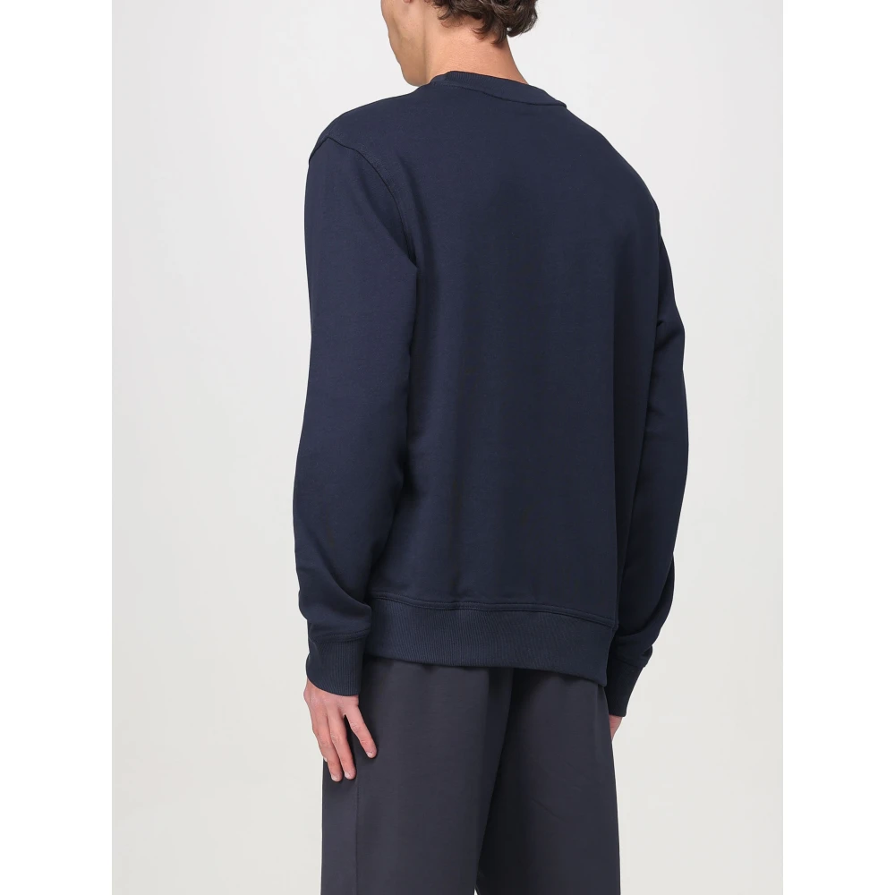 Hugo Boss Fleece Crew Neck Sweater Blue Heren