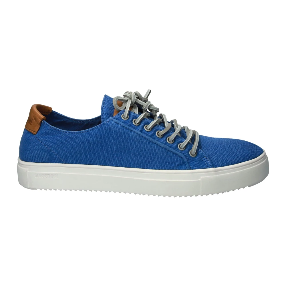 Blackstone Heldere Blauwe Canvas Sneaker Heren Schoenen