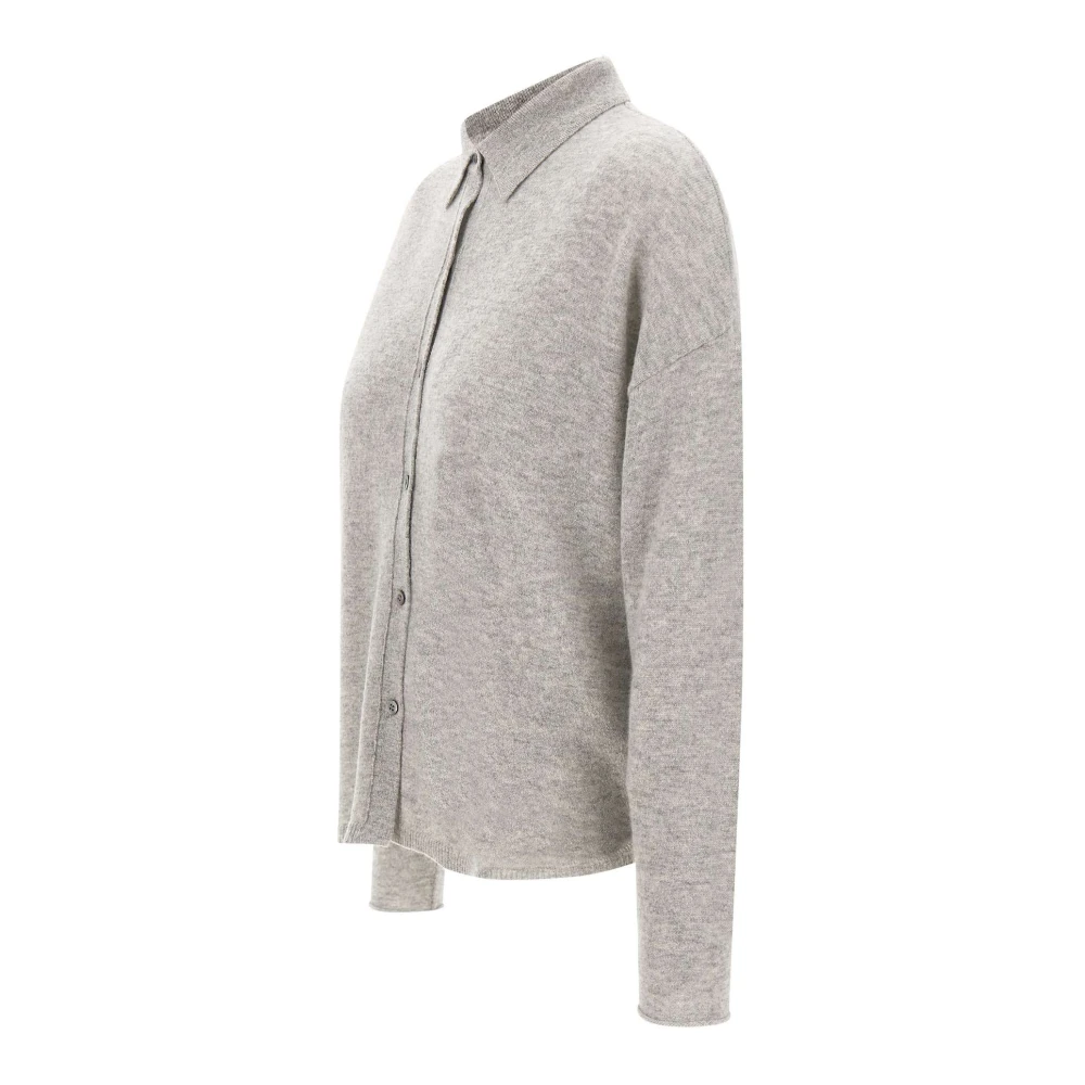 Hemisphere Kasjmier Polo Kraag Vest Trui Gray Dames
