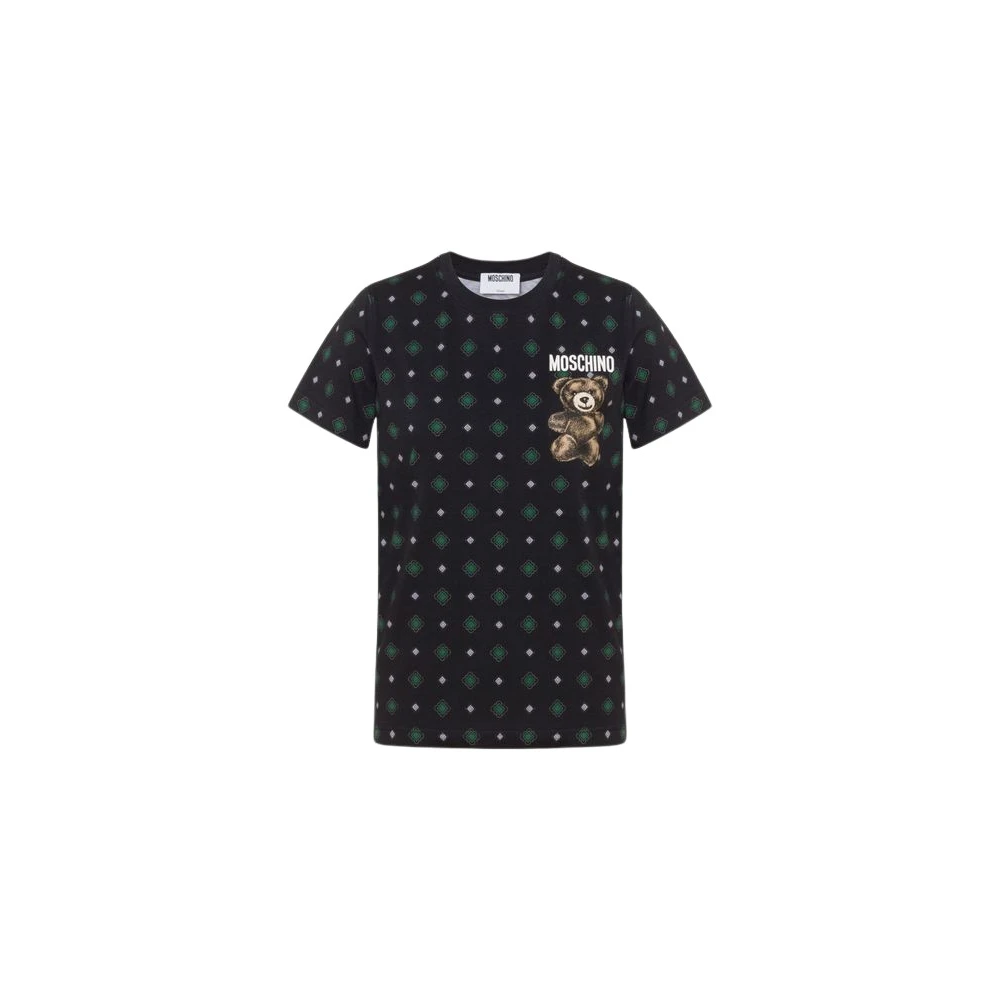 Moschino Multicolor T-Shirts, Female, L, Teddy Bear Cotton Jersey T-Shirt