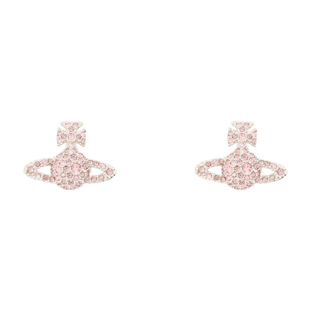 Vivienne Westwood Grace Bas Relief Stud Earrings - Female - Earrings - Pink - One Size - Accessories - Image 3