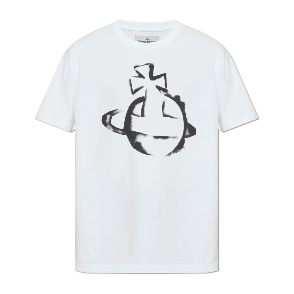 Vivienne Westwood T-shirt met logo White Heren