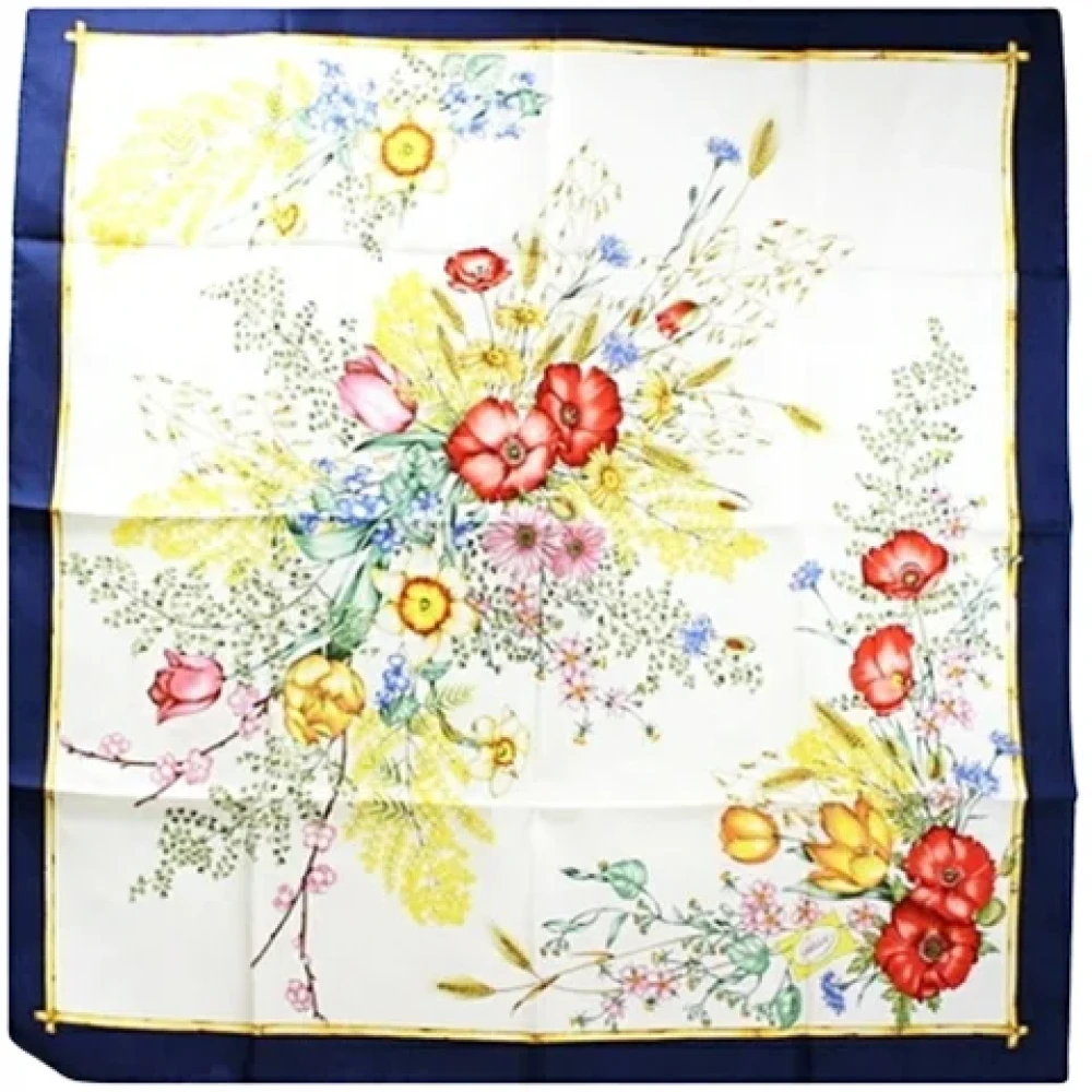 Gucci Vintage Pre-owned Silk scarves Multicolor Dames