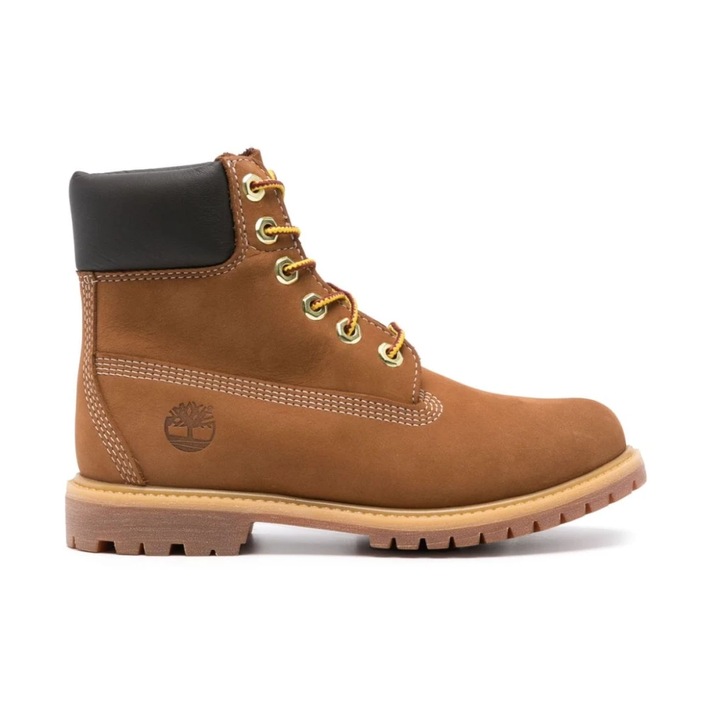 Timberland Brun Läder Vattentäta Snörstövlar Brown, Dam