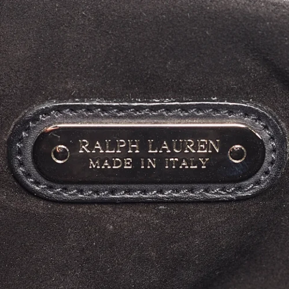 Ralph Lauren Pre-owned Leather shoulder-bags Black Dames