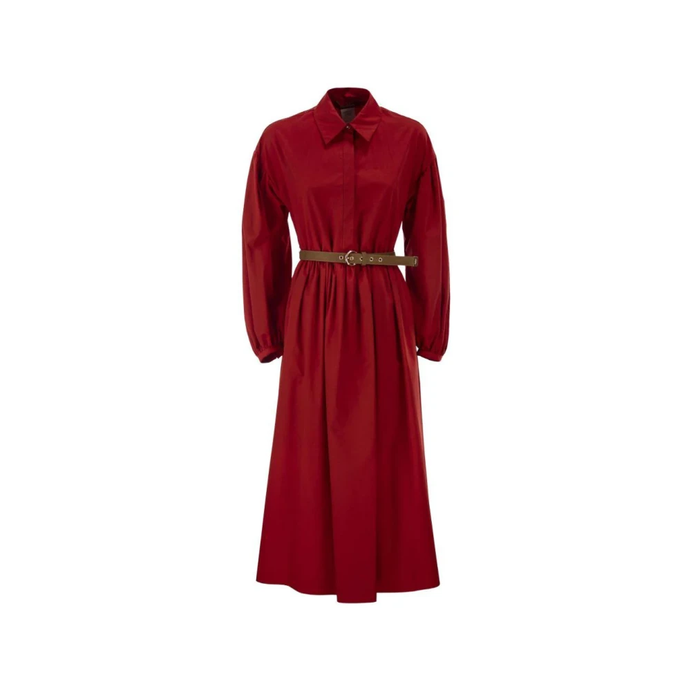 Max Mara Studio Women's Red Maxi Dresses, 2XS, Mstmarmo Dress