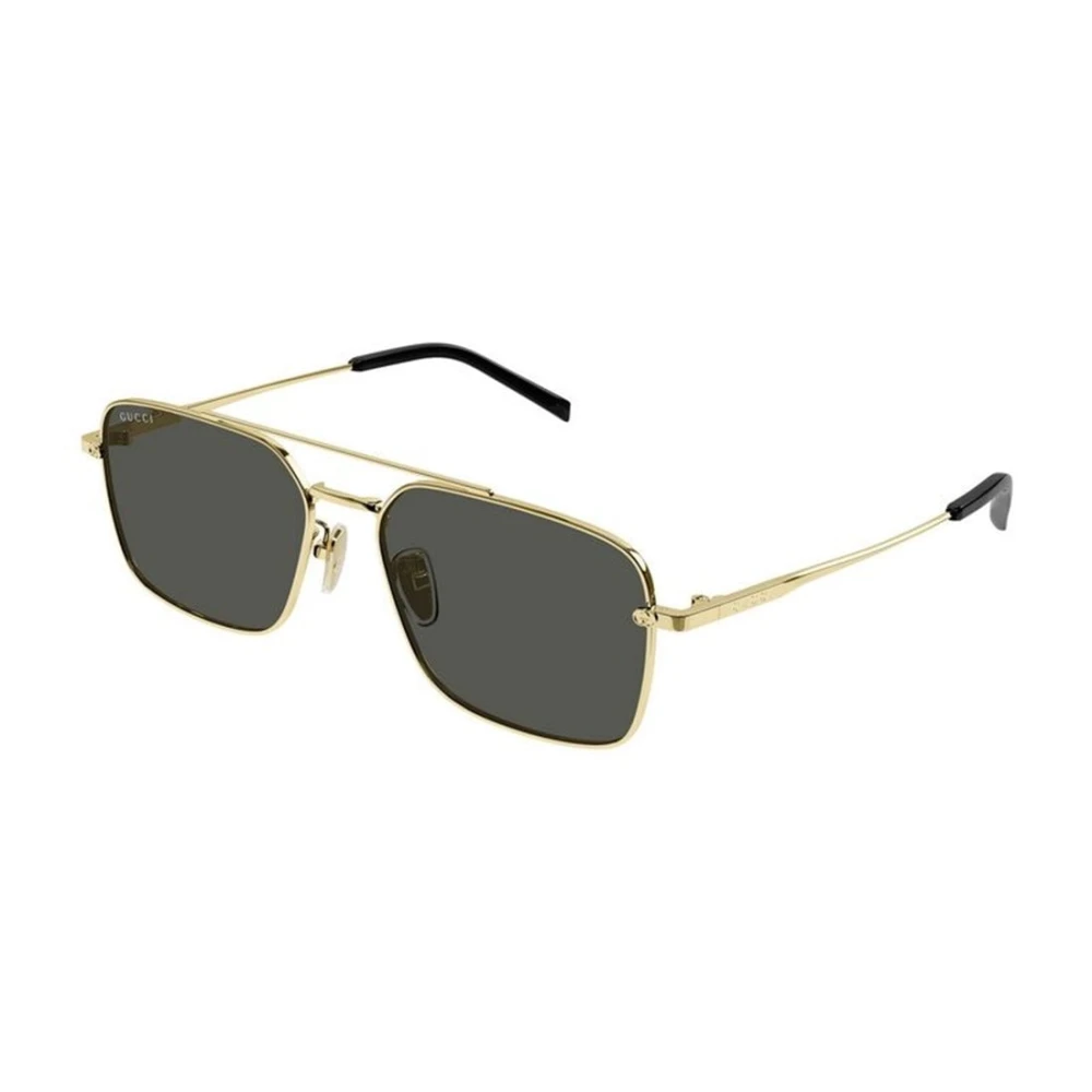 Gucci Men's Yellow Sunglasses, 58 Mm, Specialized Fit Rectangular Sunglasses