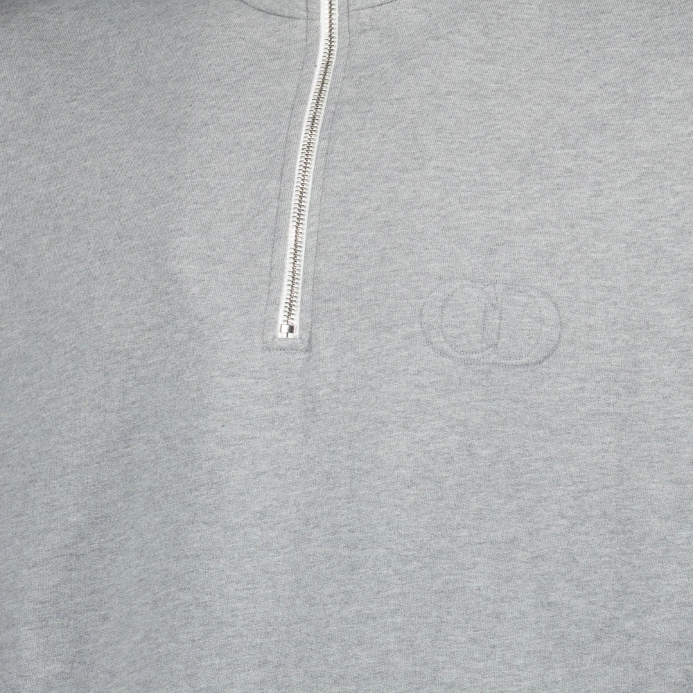 Dior Grijze Sweatshirt met rits Lente-Zomer 2025 Gray Heren