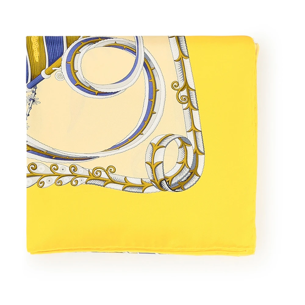 Salvatore Ferragamo Gele Foulard Sjaal Yellow Dames