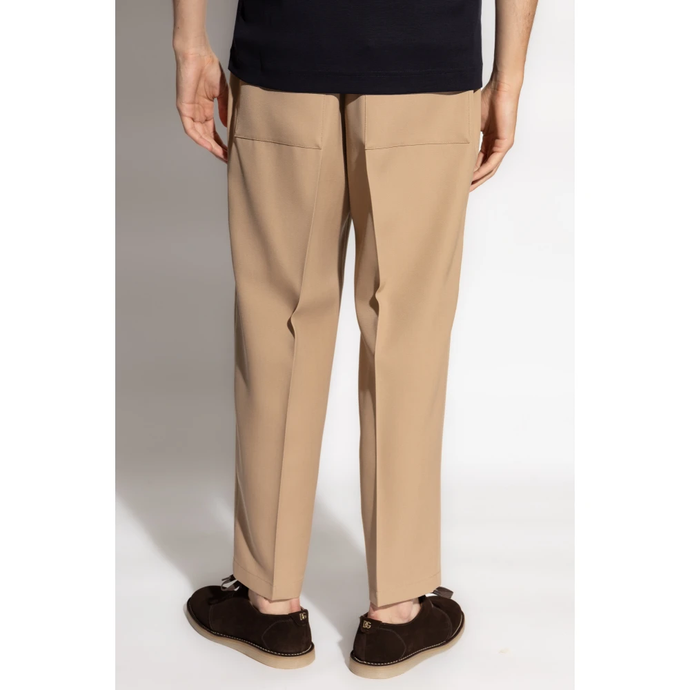 Jil Sander Geplooide broek Beige Heren