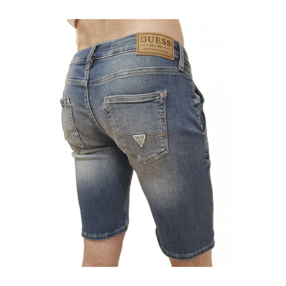 Guess Stijlvolle Bermuda Shorts voor de zomer Blue Heren