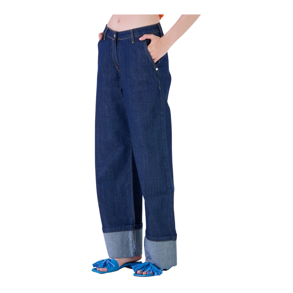 Silvian Heach Loose-fit Jeans Blue Dames