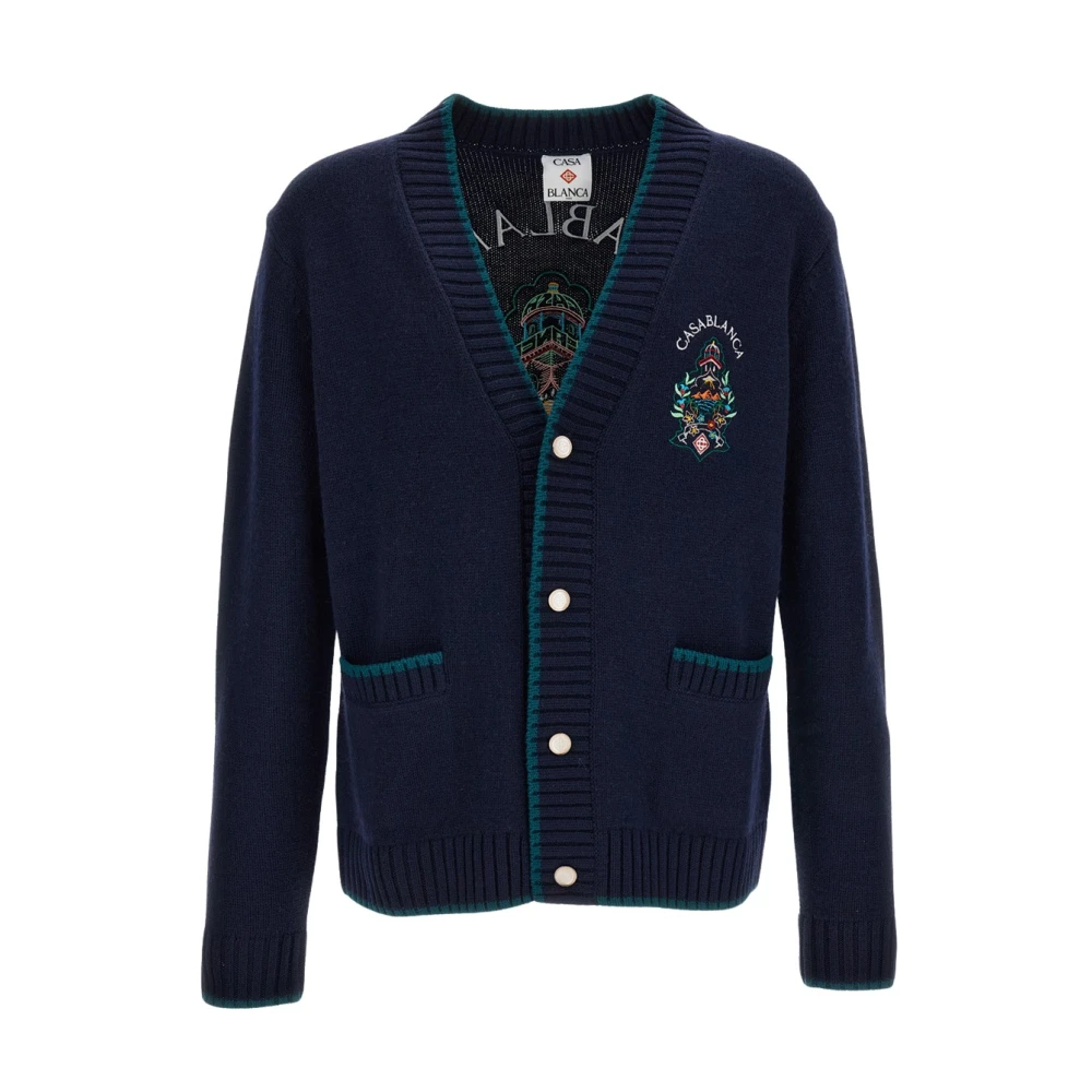 Casablanca Men's Blue Cardigans, M, Cardigans