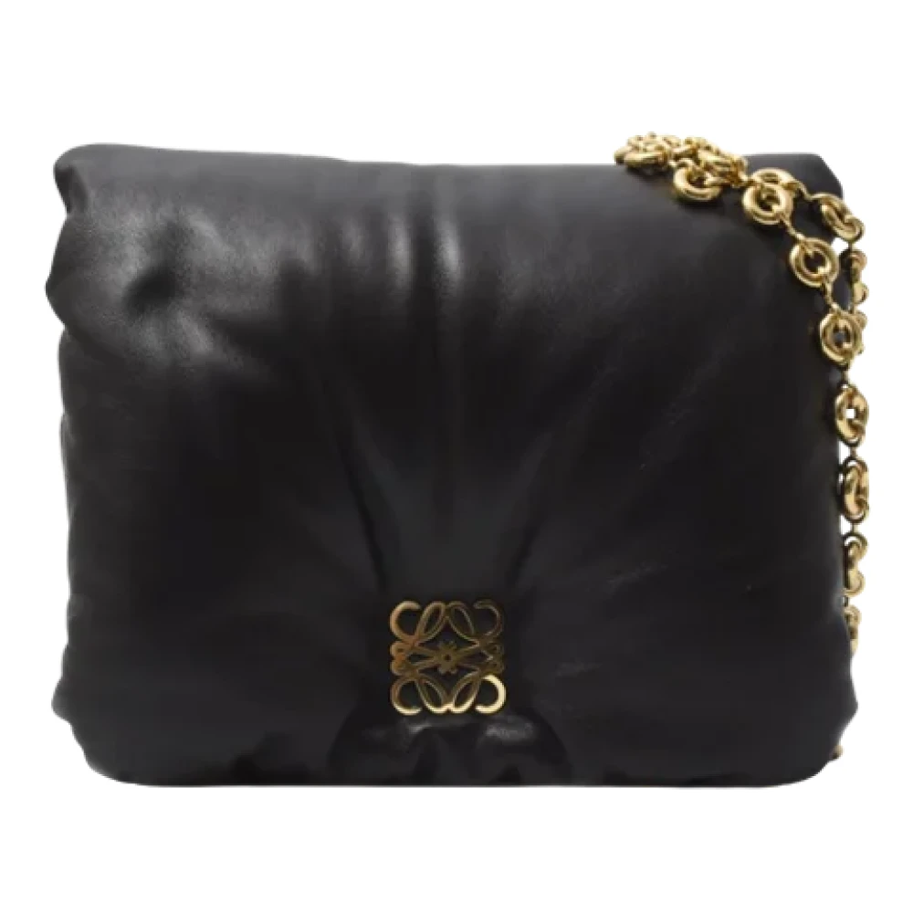 Loewe Pre-owned Leather shoulder-bags Black Dames